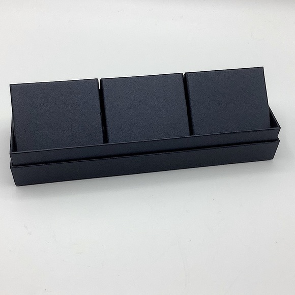 Set of 3 - Ultrafine 950 Polished Silver Hoop Earrings, NIB - Picture 2 of 3